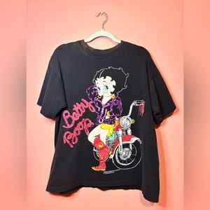Vintage 1994 Single Stitch Betty Boop Motorcycle T-shirt